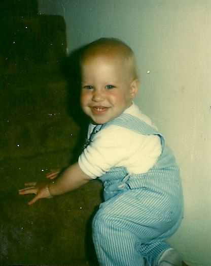 1985-Helen's first time on stairs
