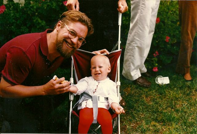 1985-Michael and Helen at Book Party